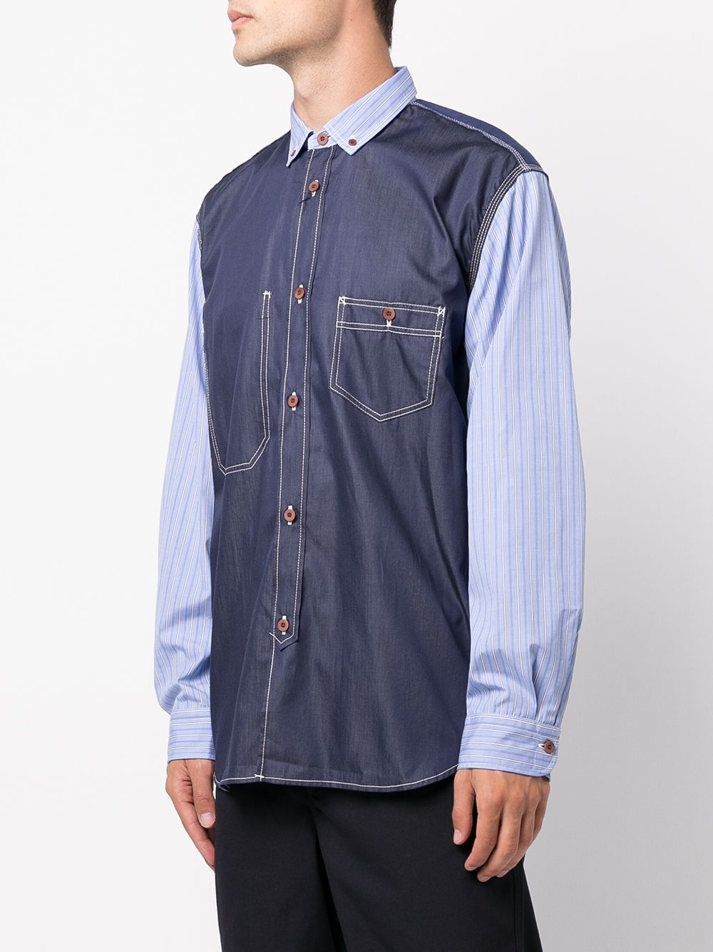 button-down denim shirt - 3