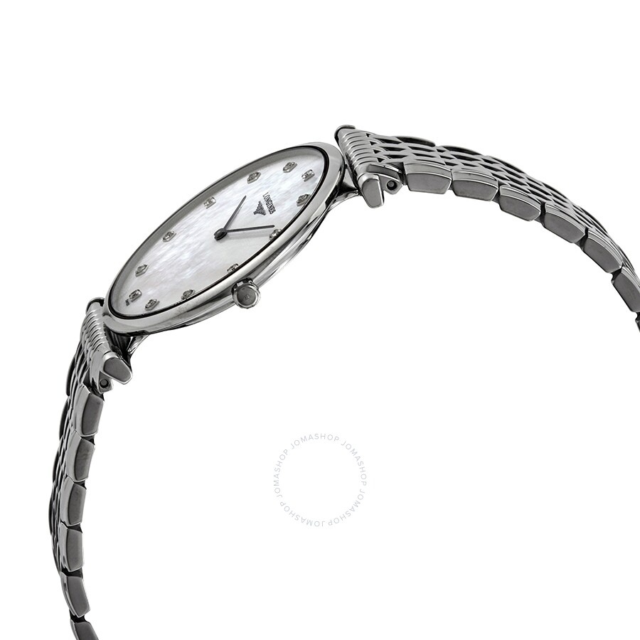 Longines La Grande Classique White Mother of Pearl Diamond Dial Ladies Watch L4.709.4.88.6 - 2
