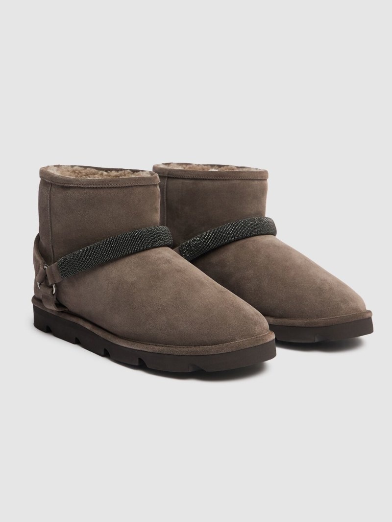 20mm Suede & shearling ankle boots - 2