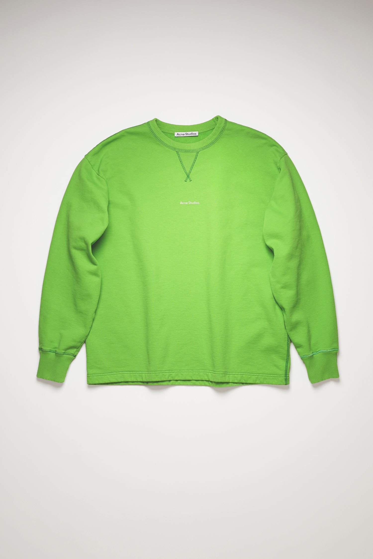 Logo print sweatshirt bright green - 1