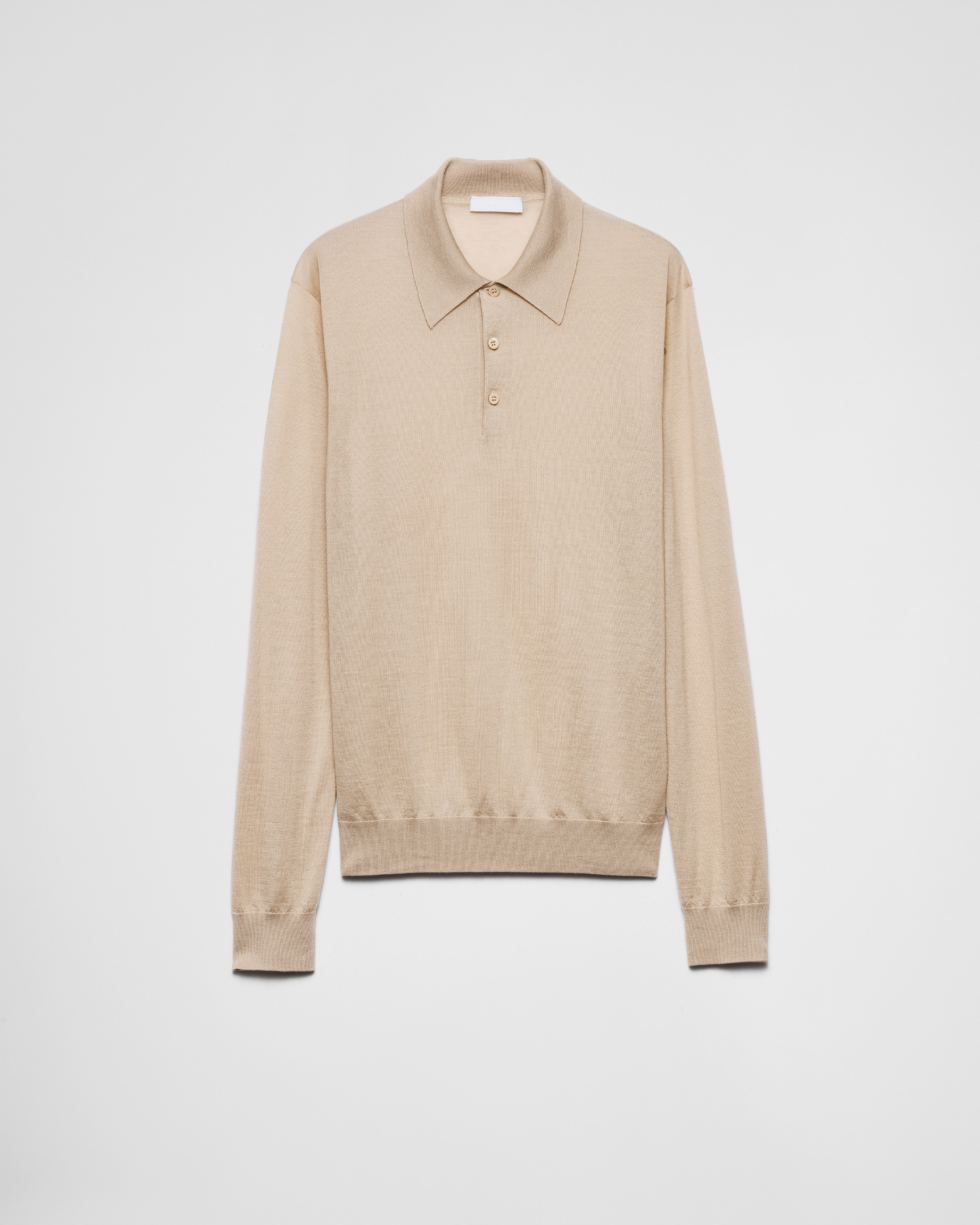Cashmere and silk polo shirt - 1