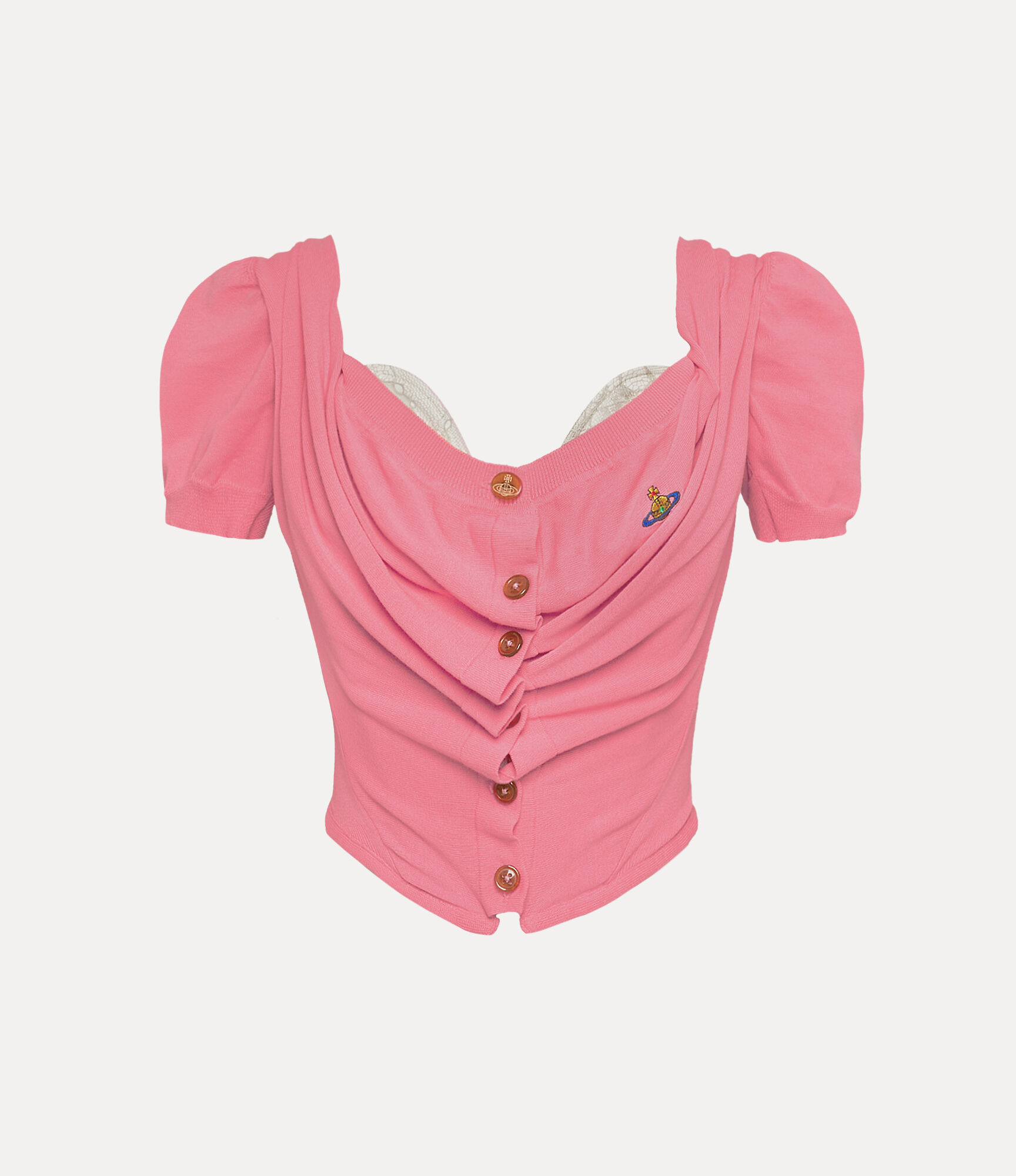 SHORT SLEEVE BEA CORSET CARDIGAN - 1