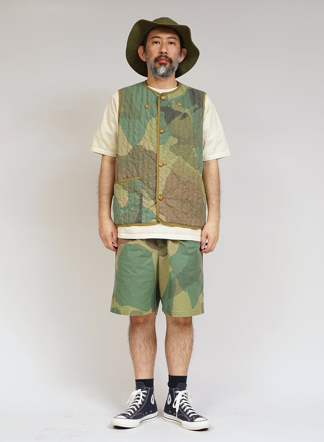 Army Vest Reversible Fade Camo in Green - 3