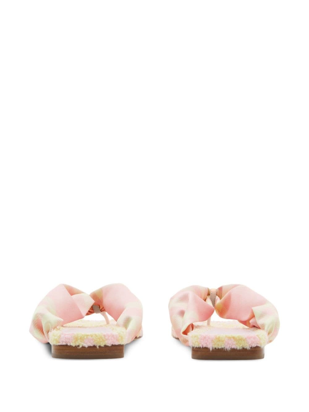 check open-toe flat sandals - 4