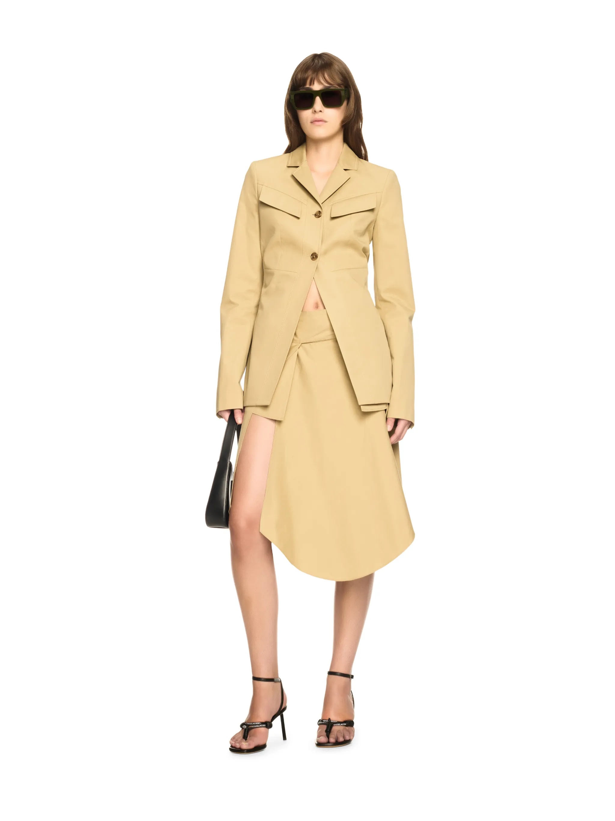 Beige Savana Midi Skirt - 2