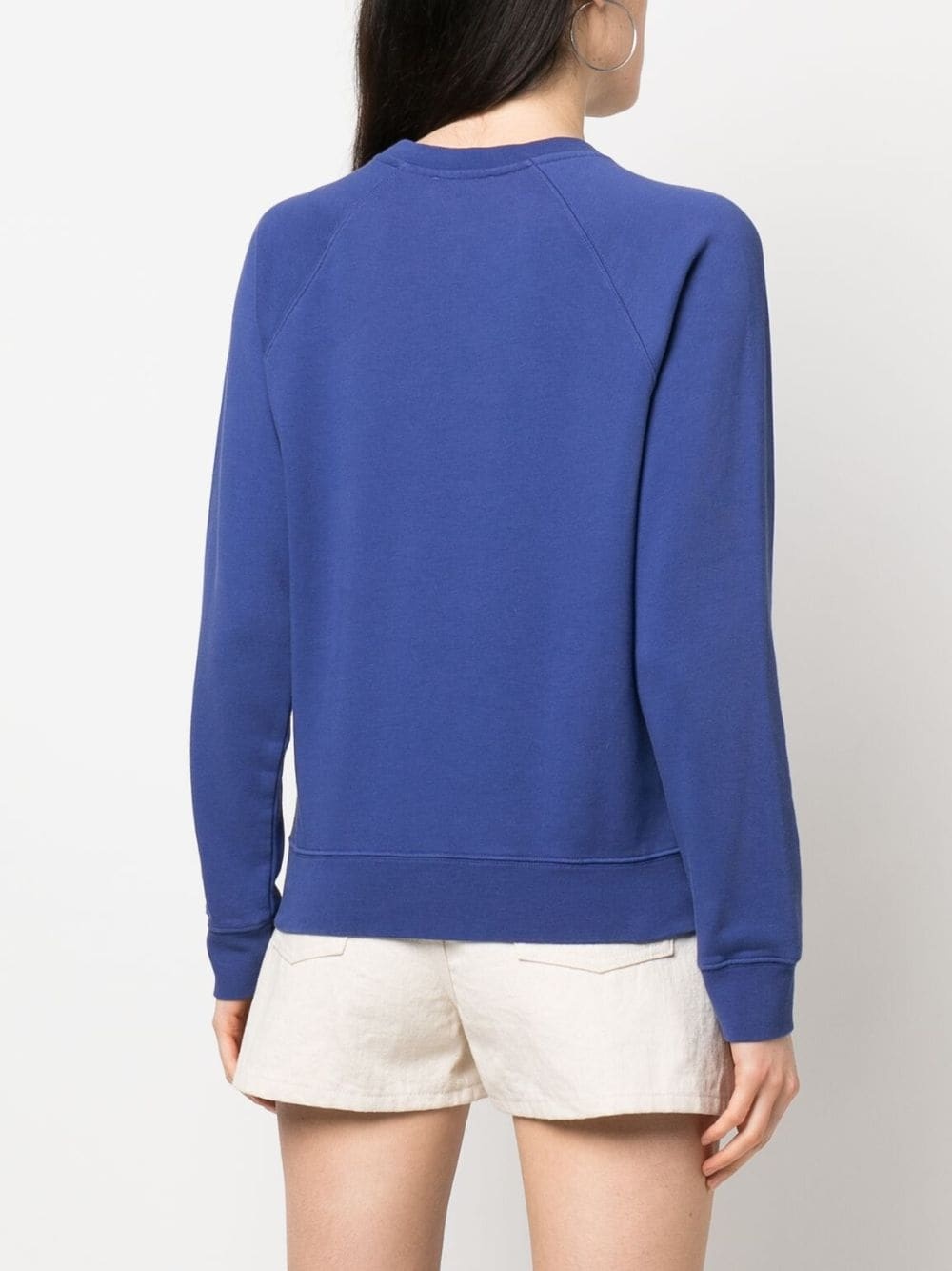 cut-out logo cotton sweatshirt - 4