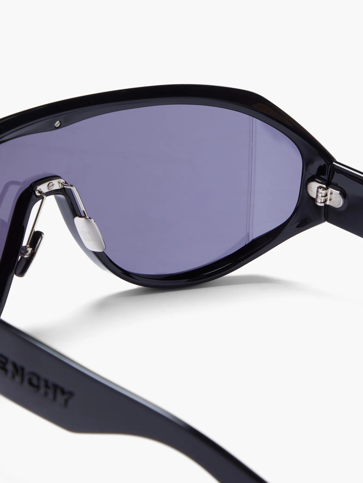 Oversized logo-debossed acetate sunglasses - 3