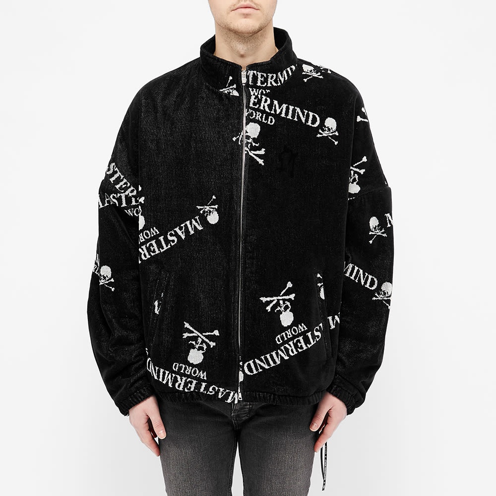 MASTERMIND WORLD Monogram Skull Towelling Jacket - 6