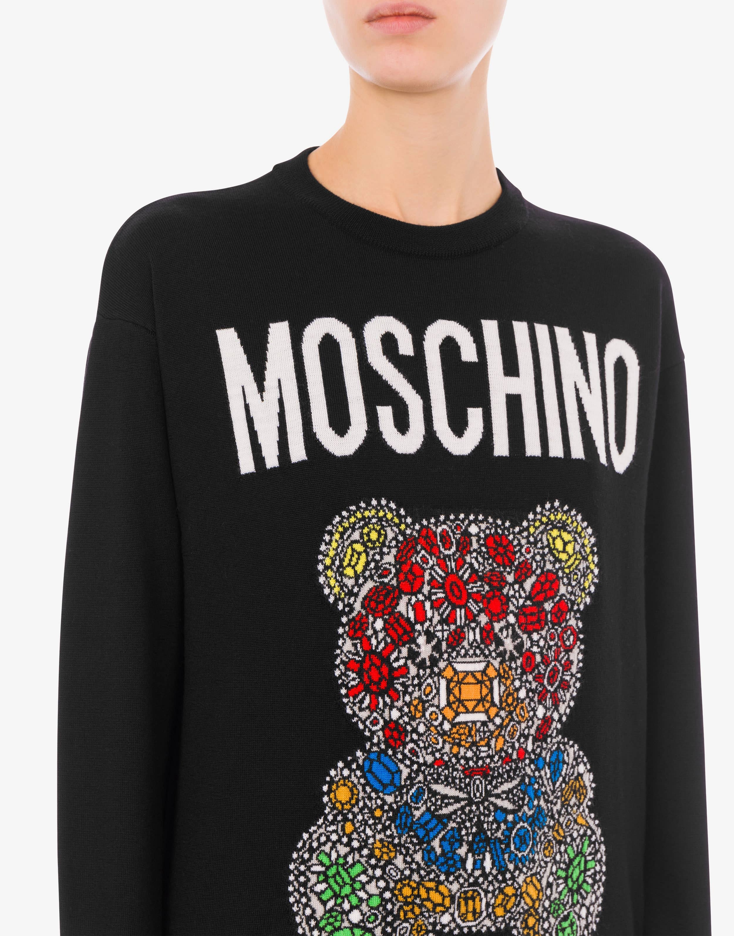JEWEL TEDDY BEAR WOOL JUMPER - 4