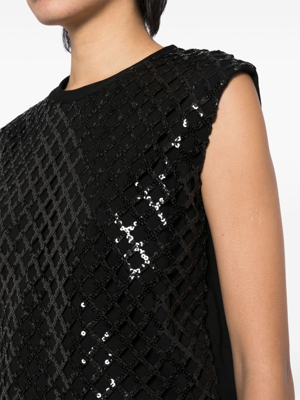 sequin-embelished tank top - 5