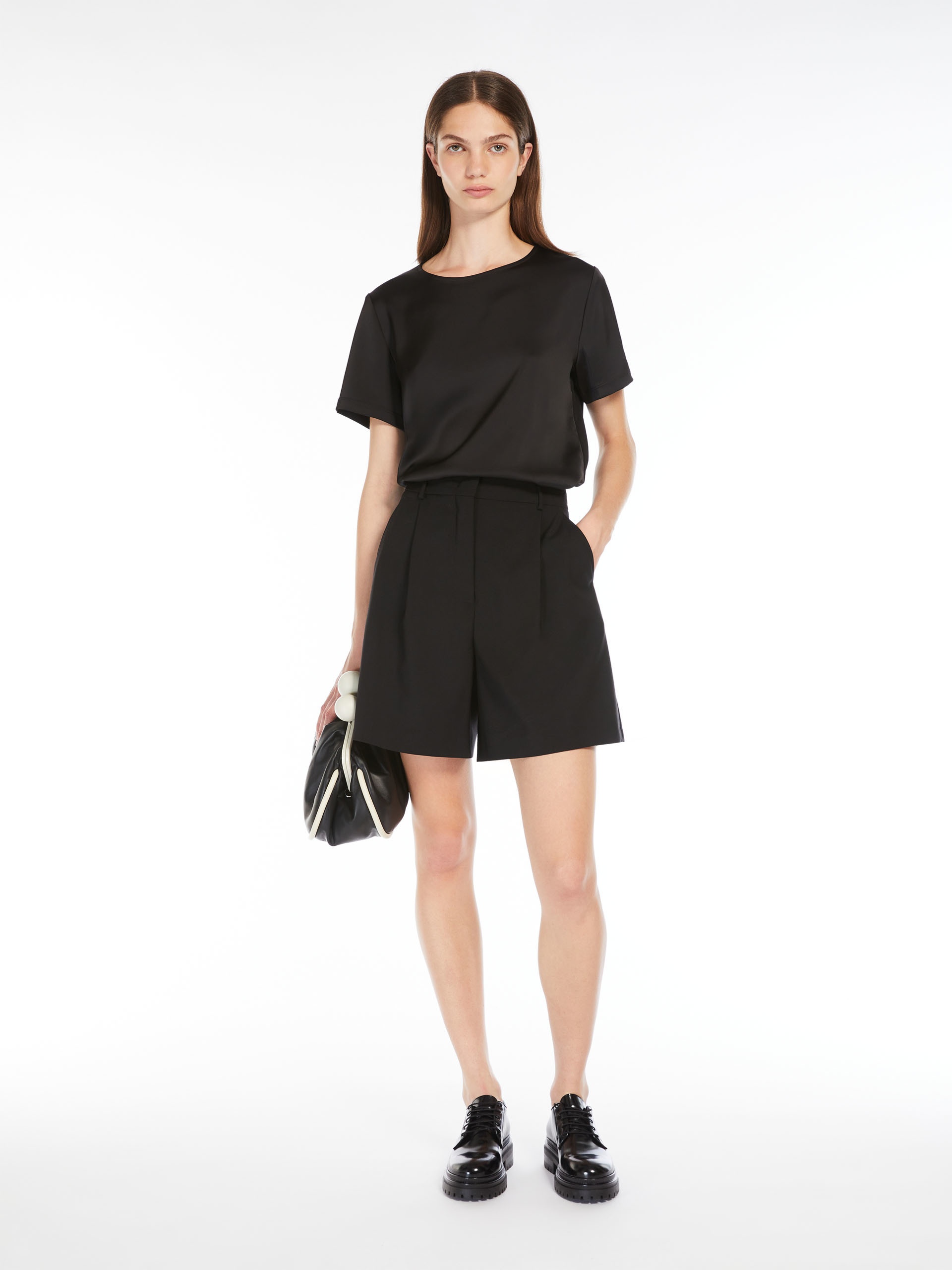 GILBERT Satin and jersey T-shirt - 2
