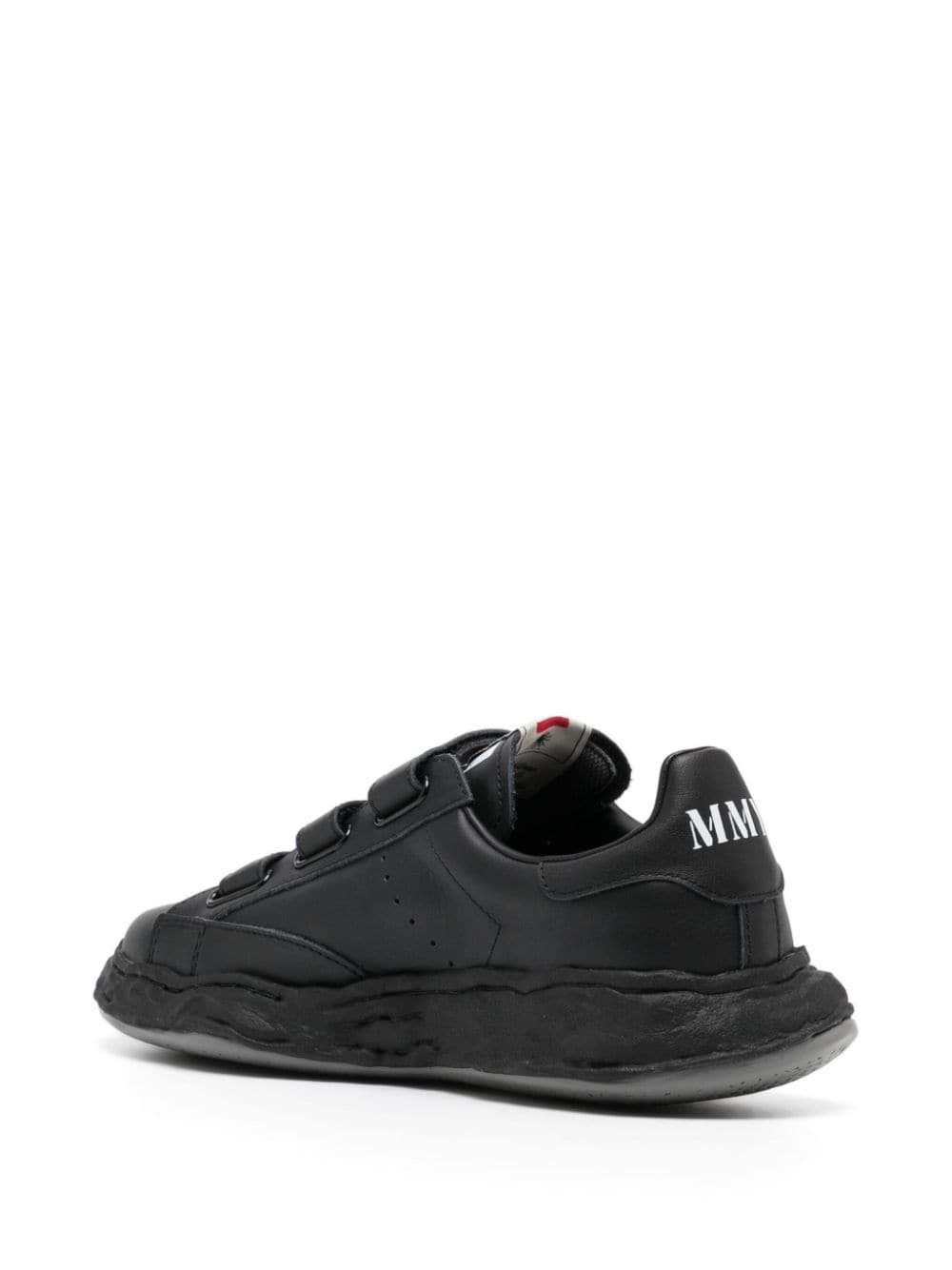 Charles touch-strap leather sneakers - 3