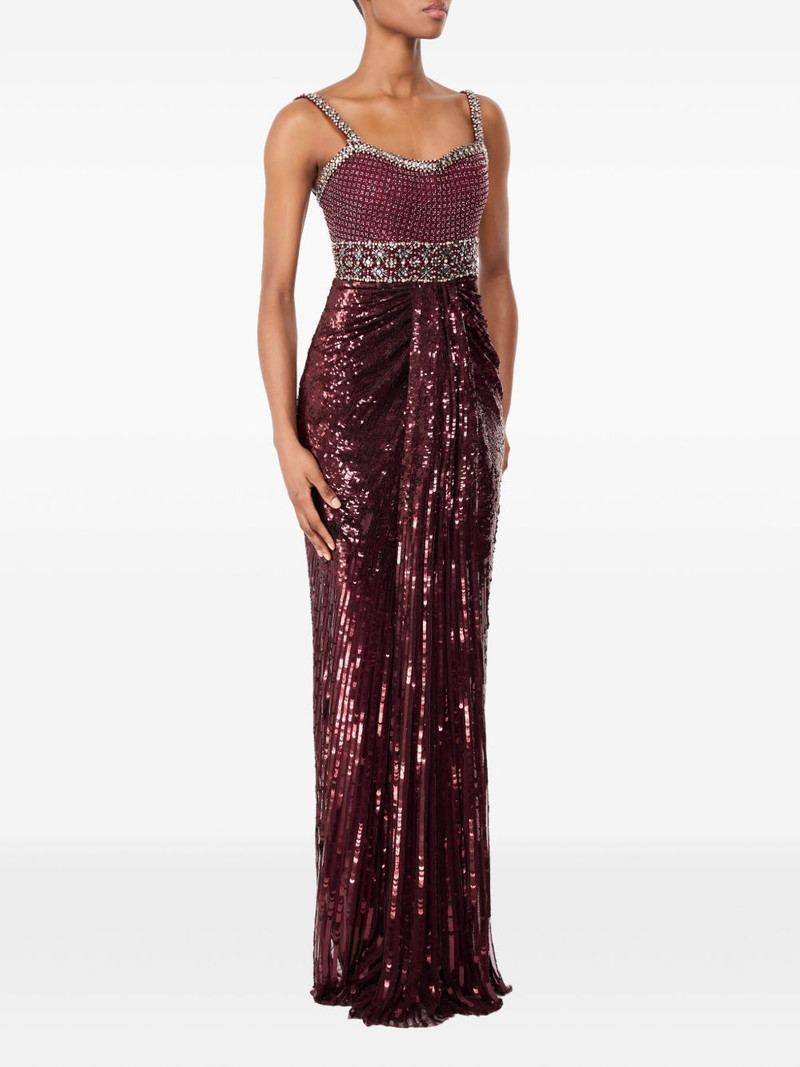 JENNY PACKHAM Only You embellished draped maxi dress outlook