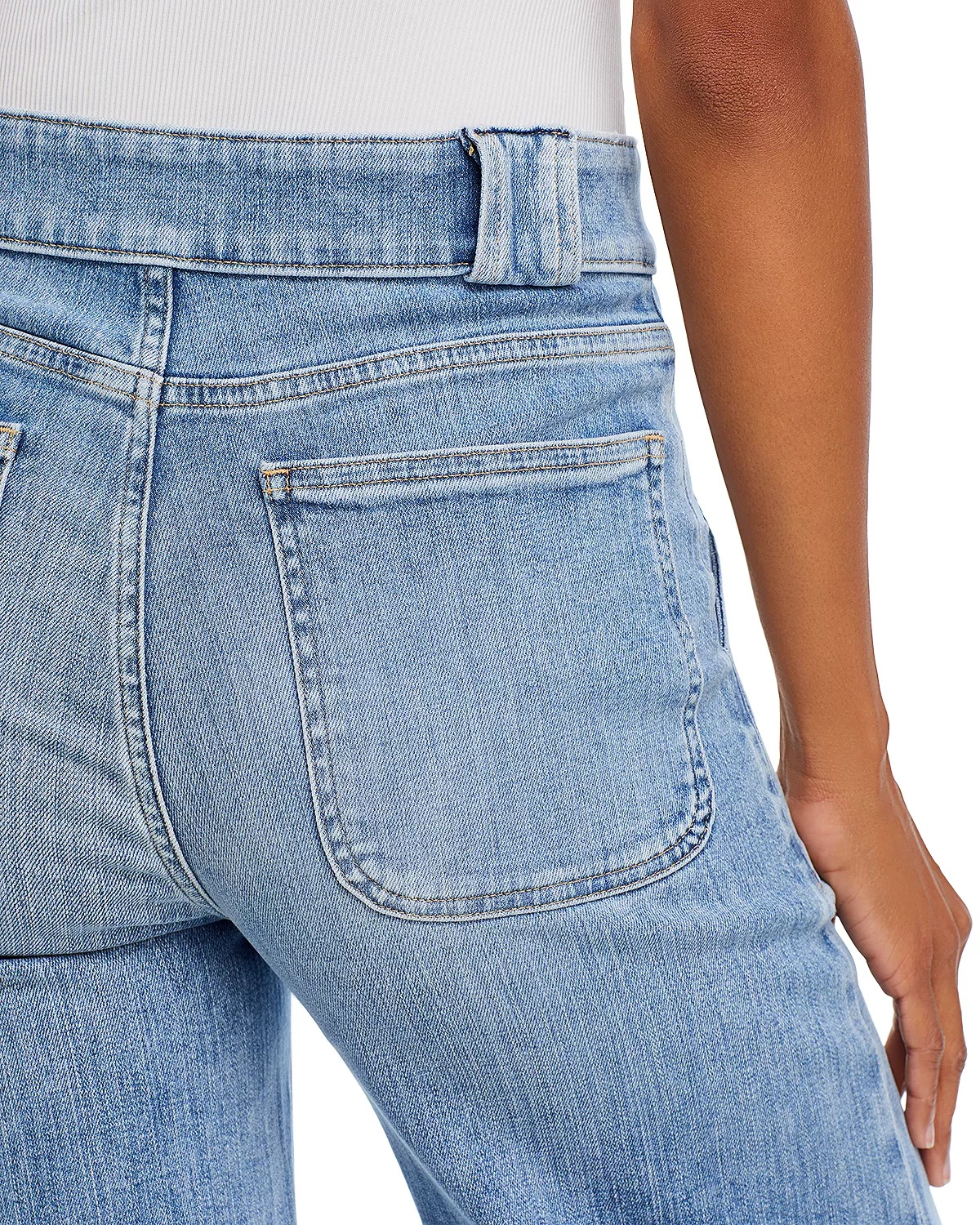 Modern Pocket High Rise Wide Leg Jeans in Carpenter - 6