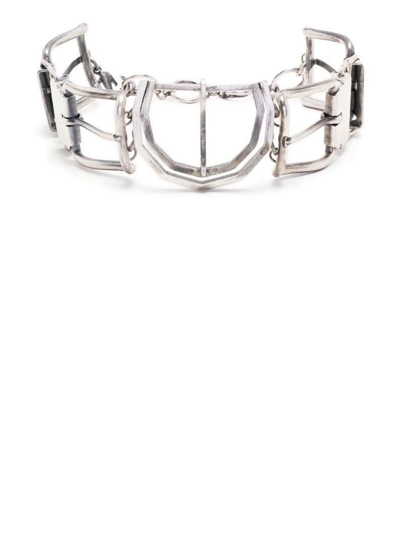 buckle-detail clasp-fastening necklace - 1