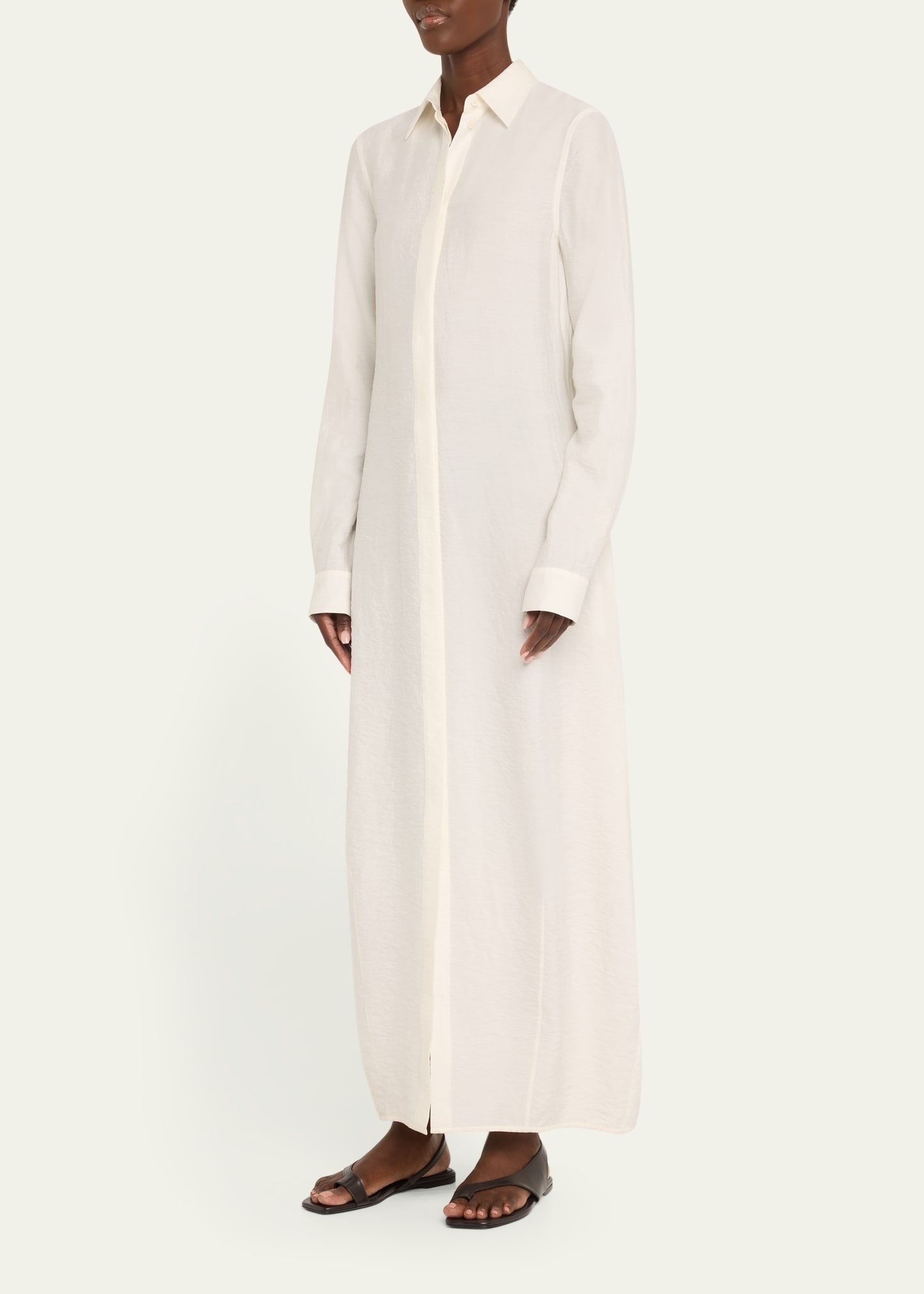 Long Parachute Shirtdress - 4