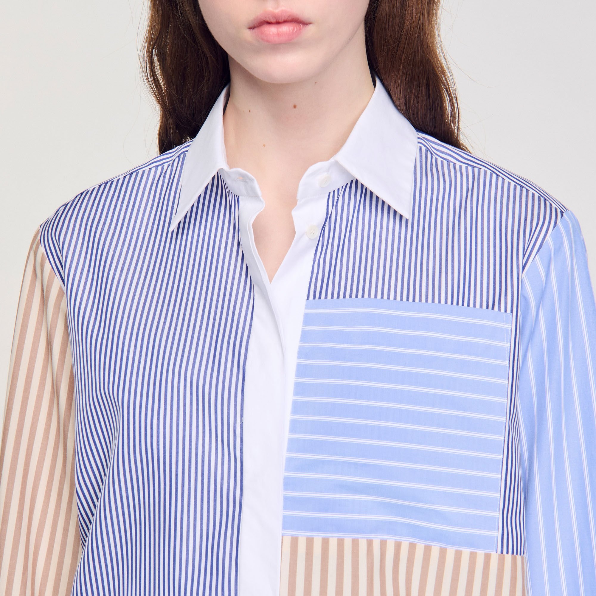 STRIPED MIX SHIRT - 3