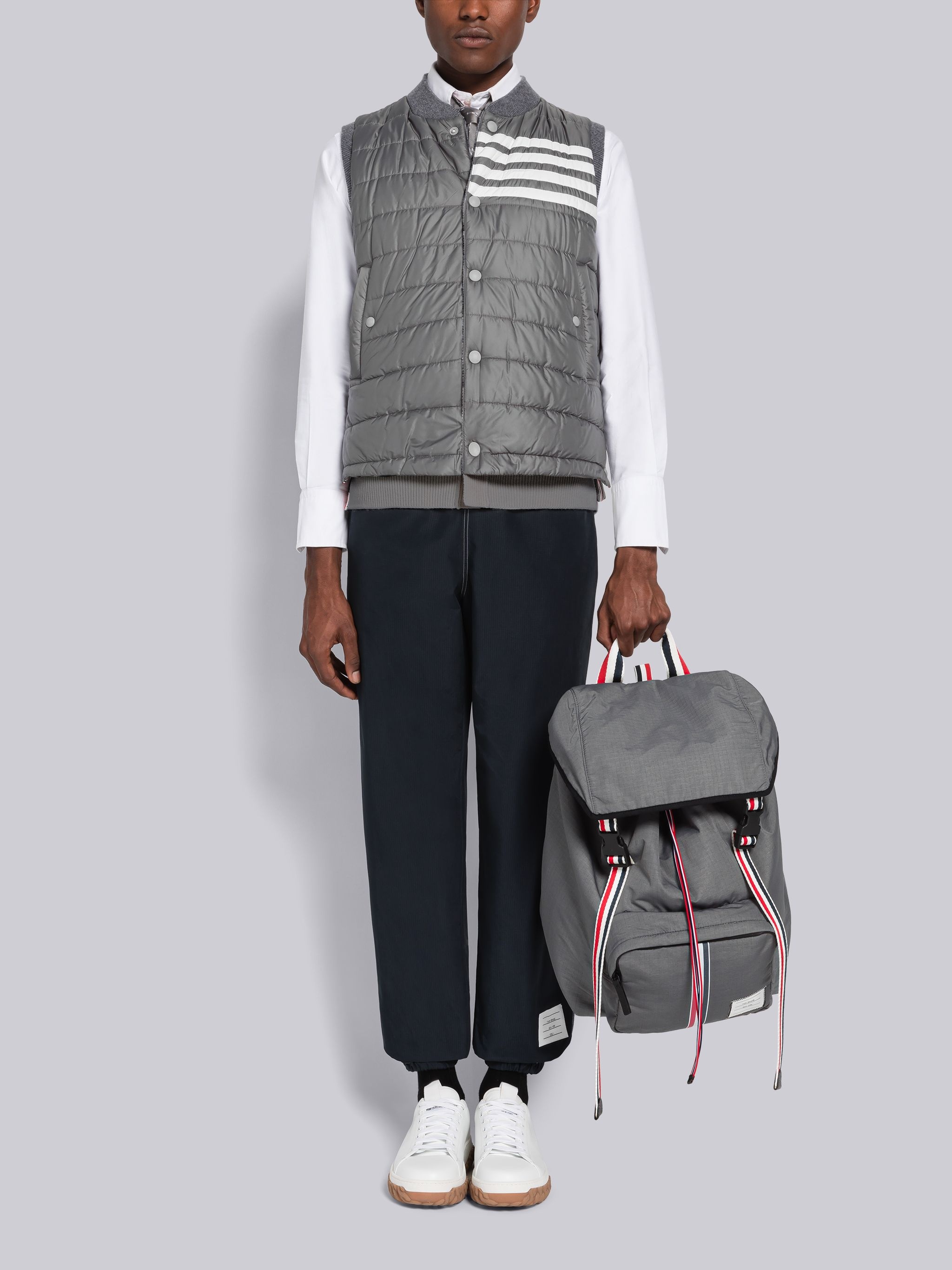 Nylon And Cashmere Reversible Tech Vest - 5