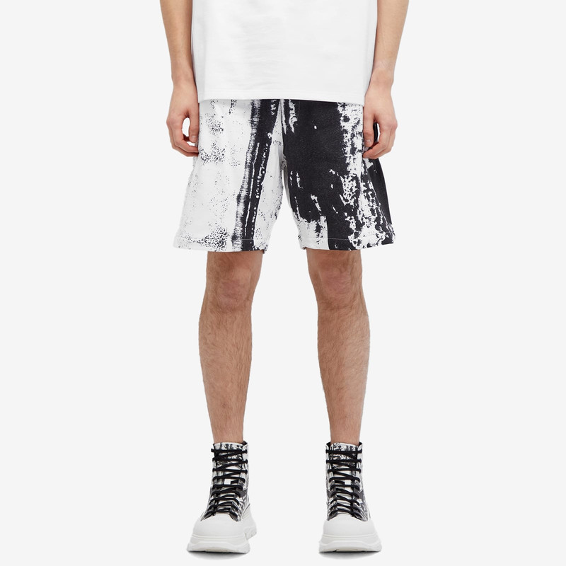 Alexander McQueen Alexander McQueen Fold Print Sweat Shorts outlook