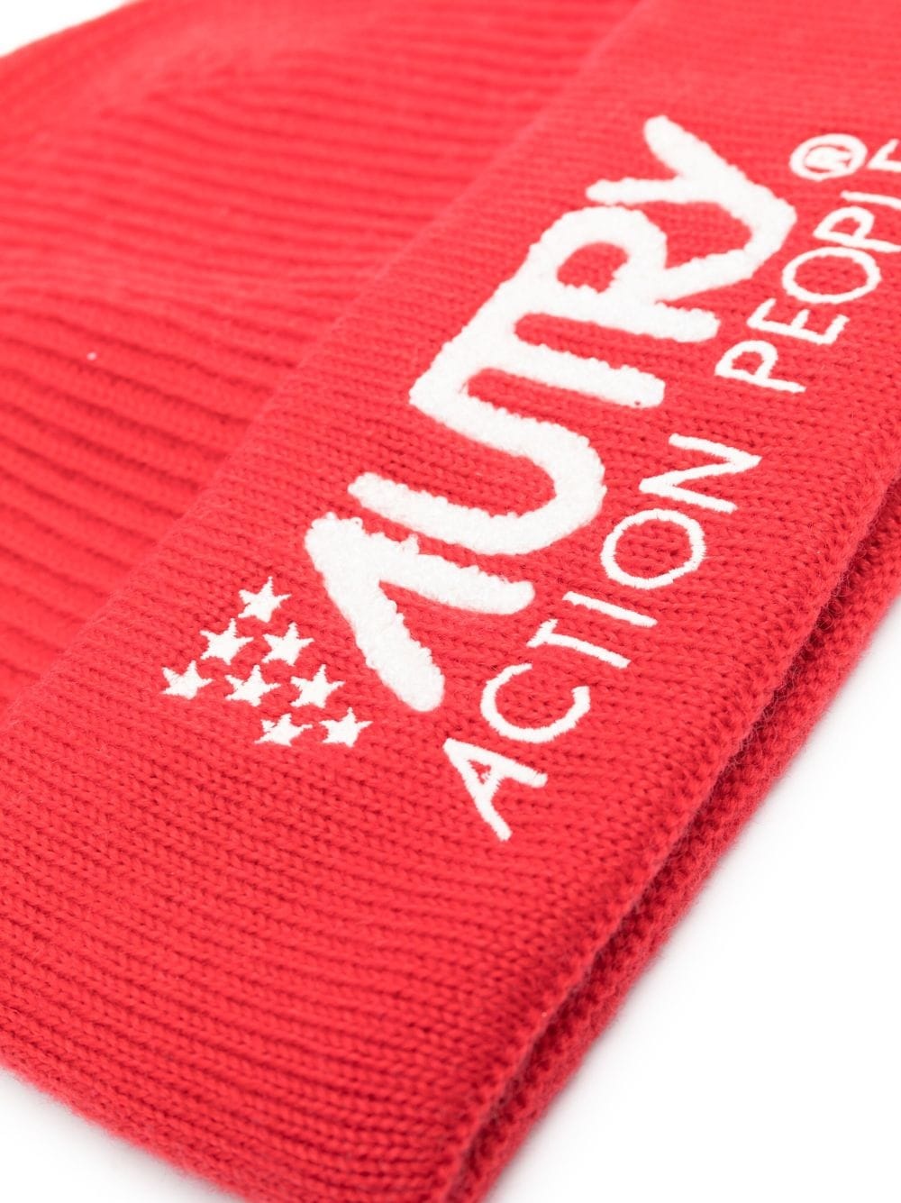 logo-embroidered ribbed-knit beanie - 2