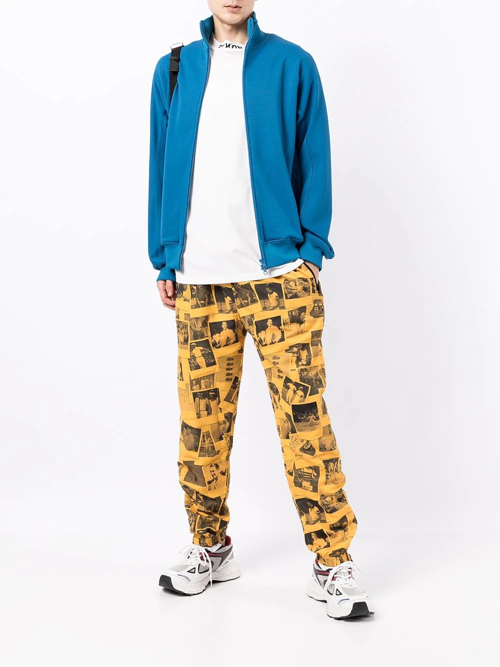 polaroid-print track trousers - 2