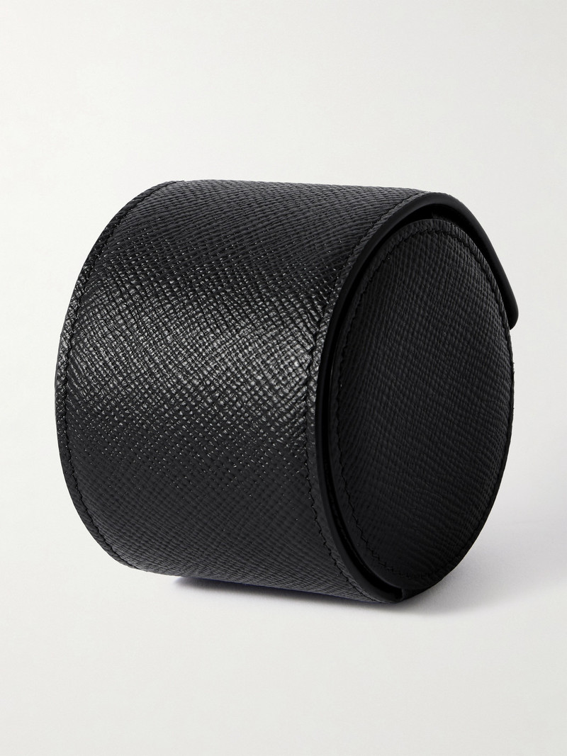 Smythson Panama Textured-leather Watch Roll outlook