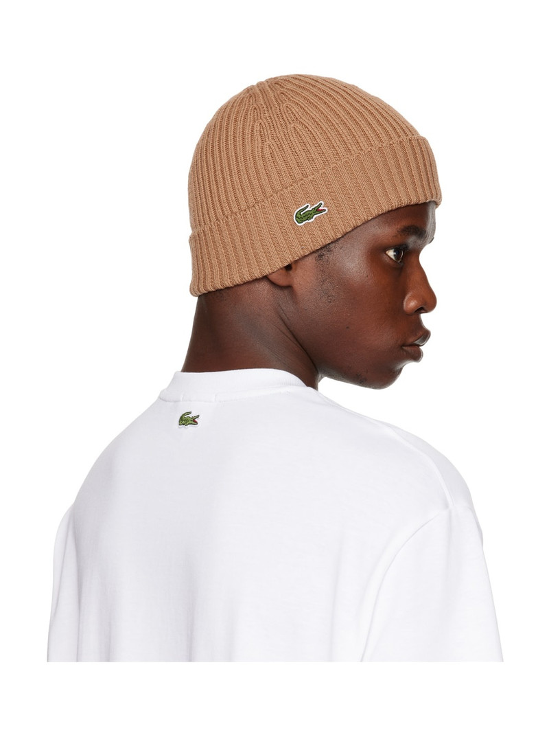 Beige Wool Beanie 3