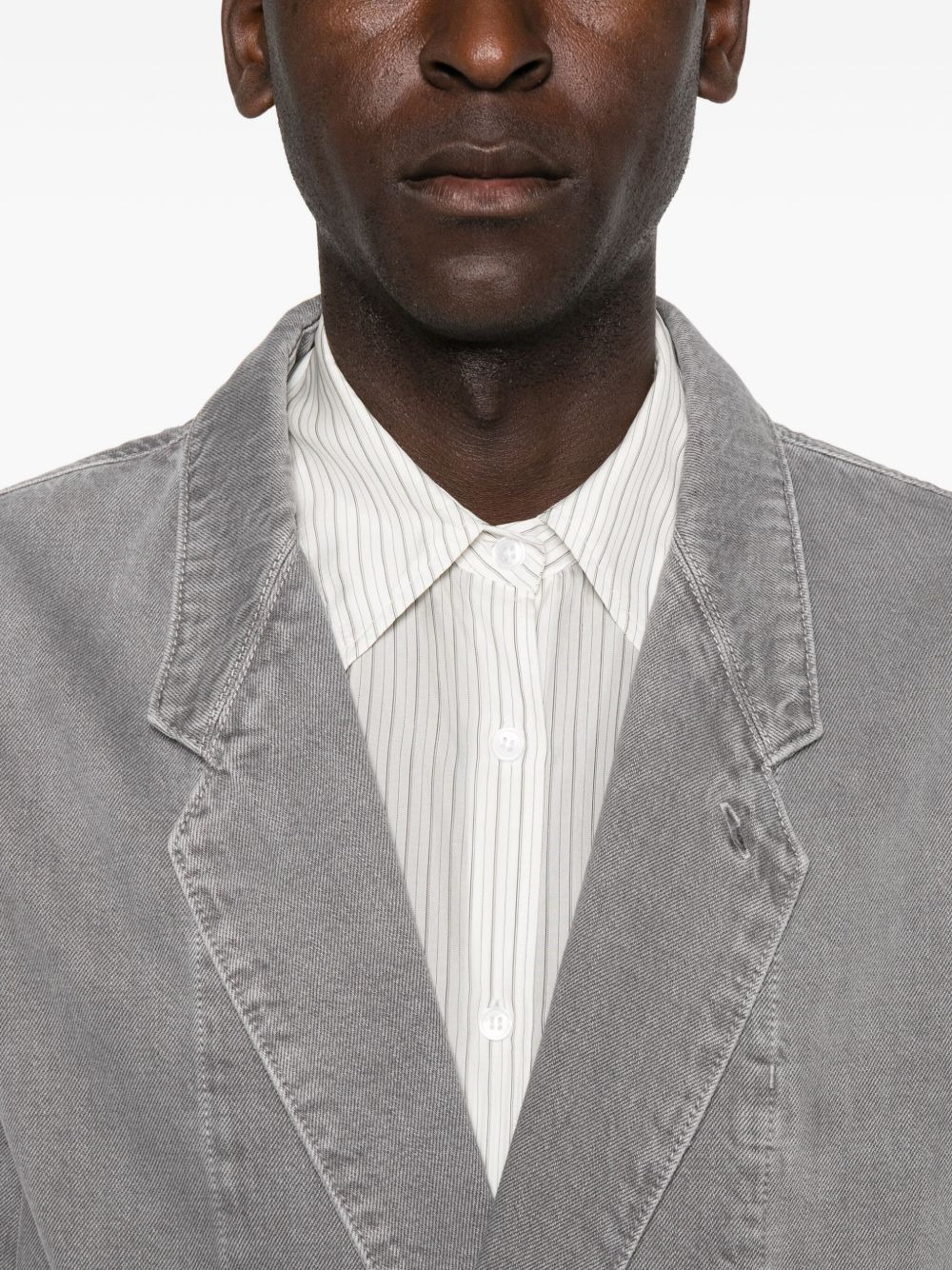 double-breasted patch-pocket blazer - 4