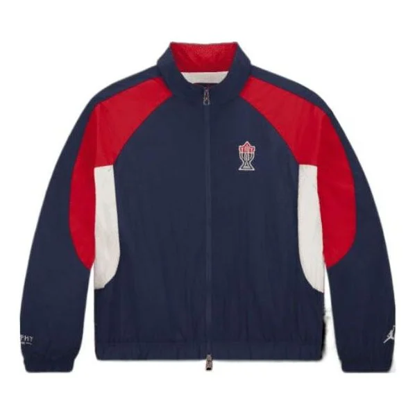 Air Jordan x Trophy Room Woven Jacket 'Blue Red' DR2955-410 - 1