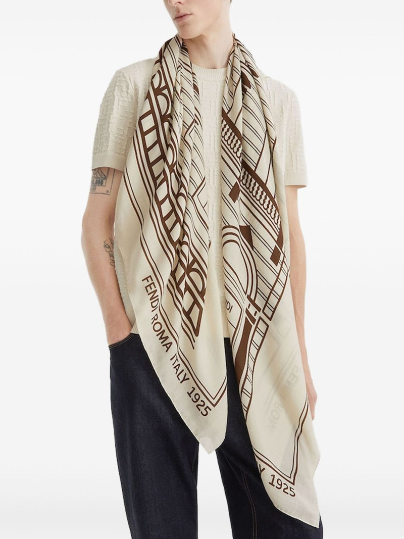 graphic-print scarf 3