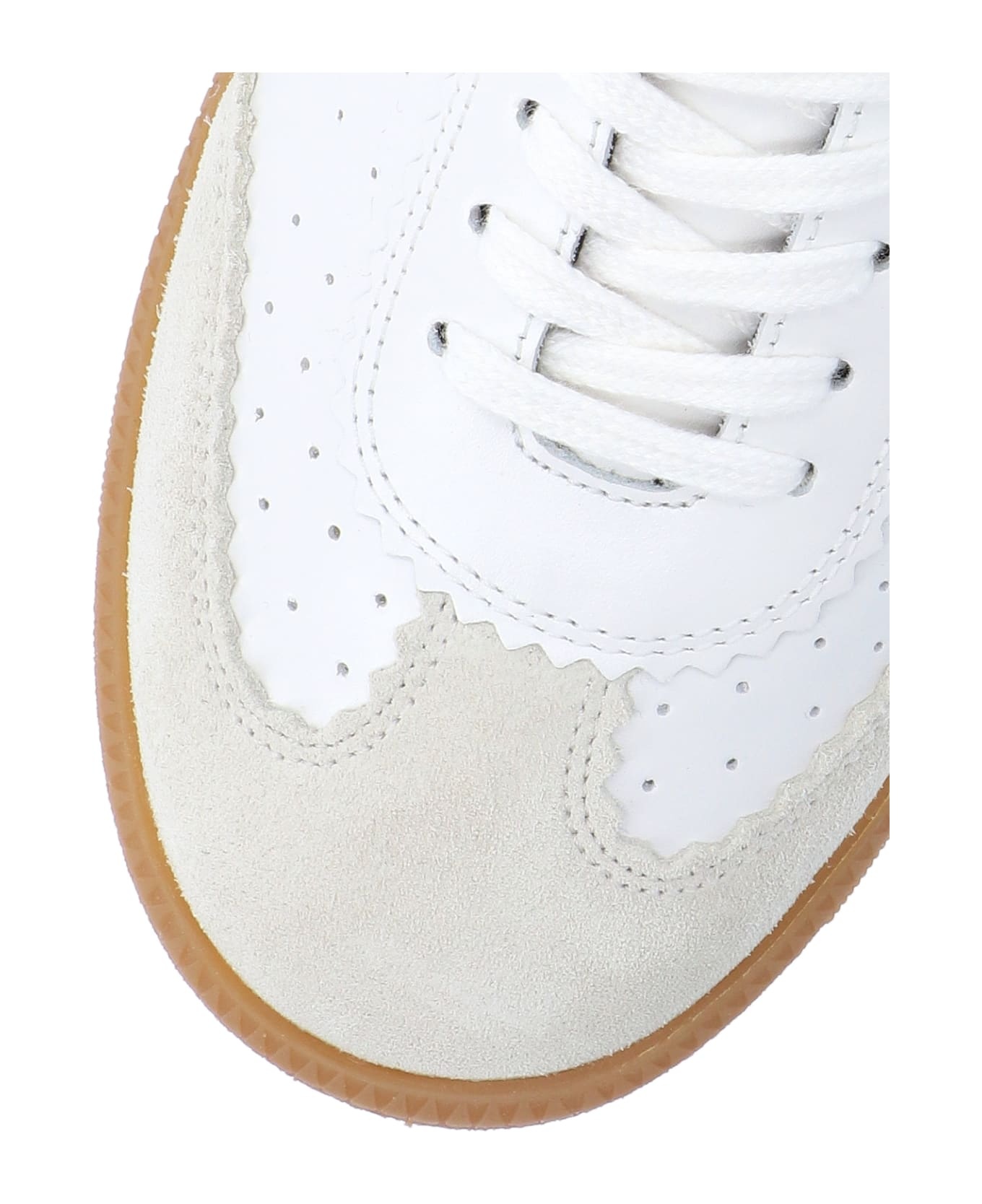 Bryce Sneakers In White Suede And Leather - 5