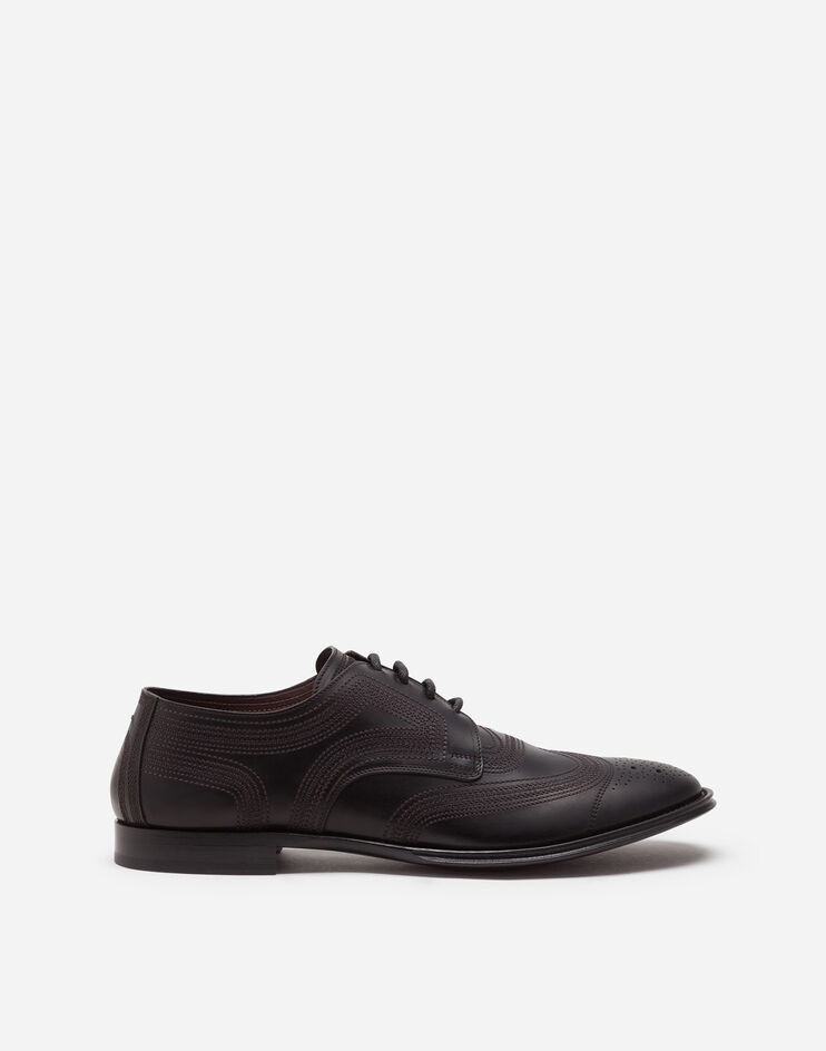 Brogue derby in michelangelo calfskin - 1