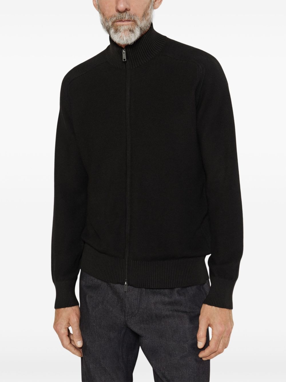 Cashseta zip-up cardigan - 2