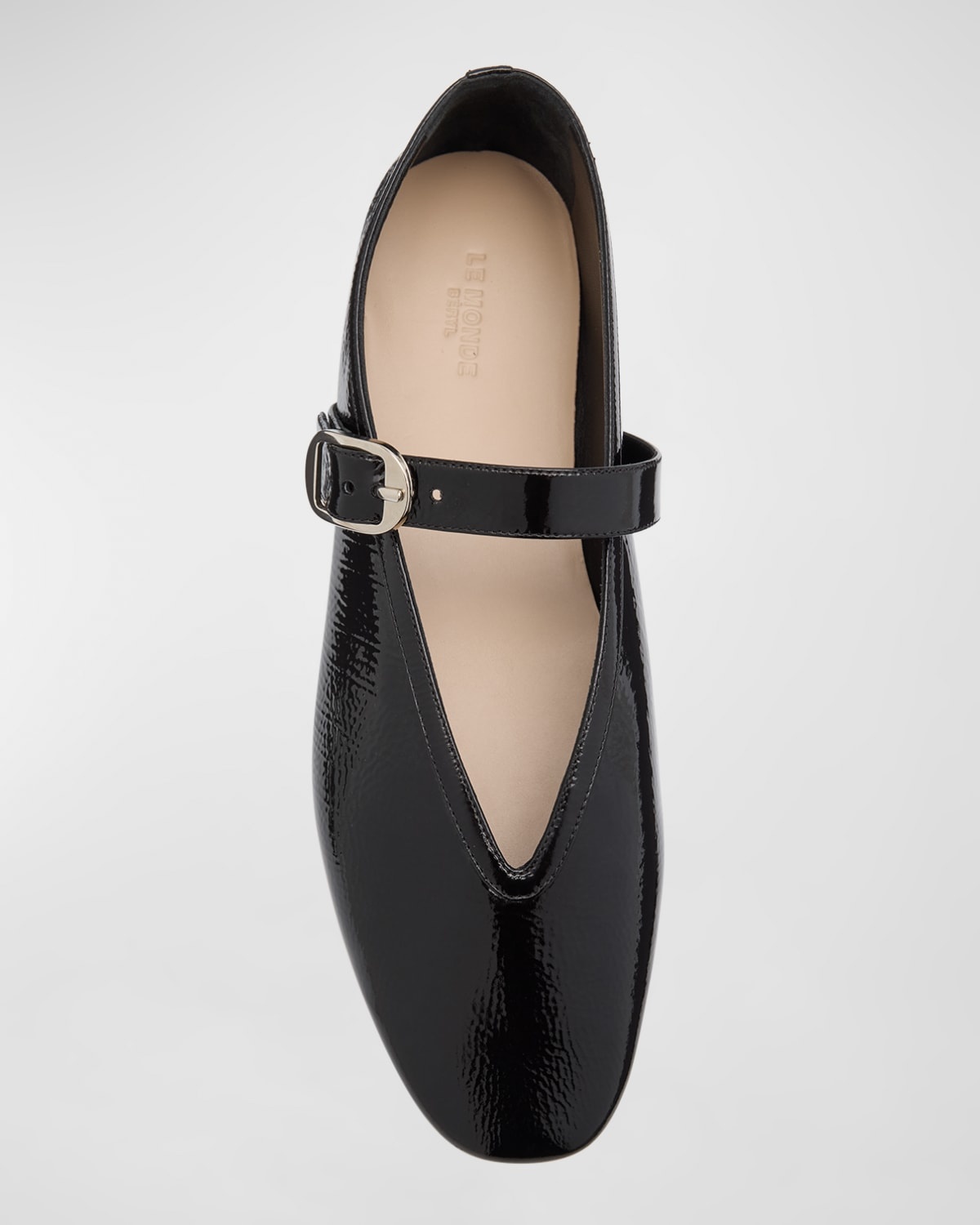 フラットシューズ LE MONDE BERYL STELLA BALLERINA PATENTE (STEPATBLA BLACK) Le Monde Beryl Patent Leather Stella Flats | Harrods US