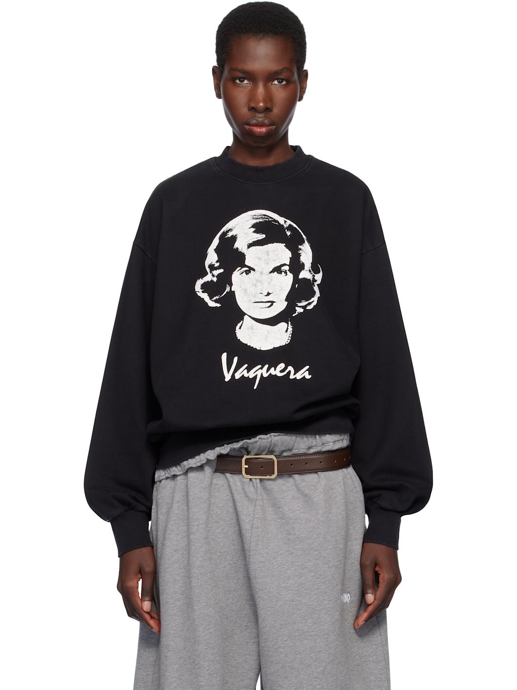 Black Graphic Sweatshirt - 1