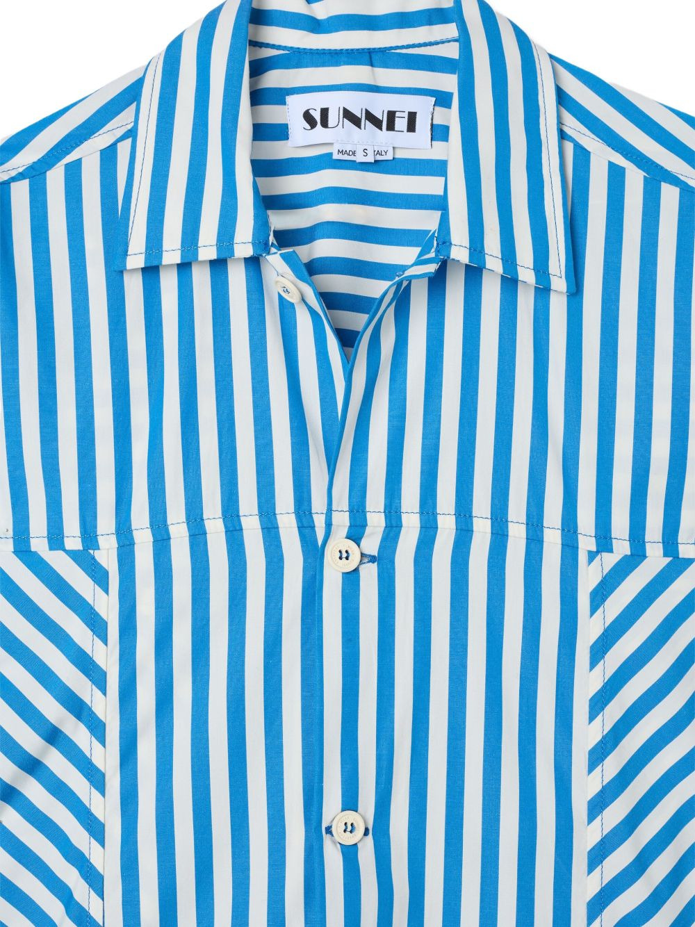 striped shirt maxi dress - 3