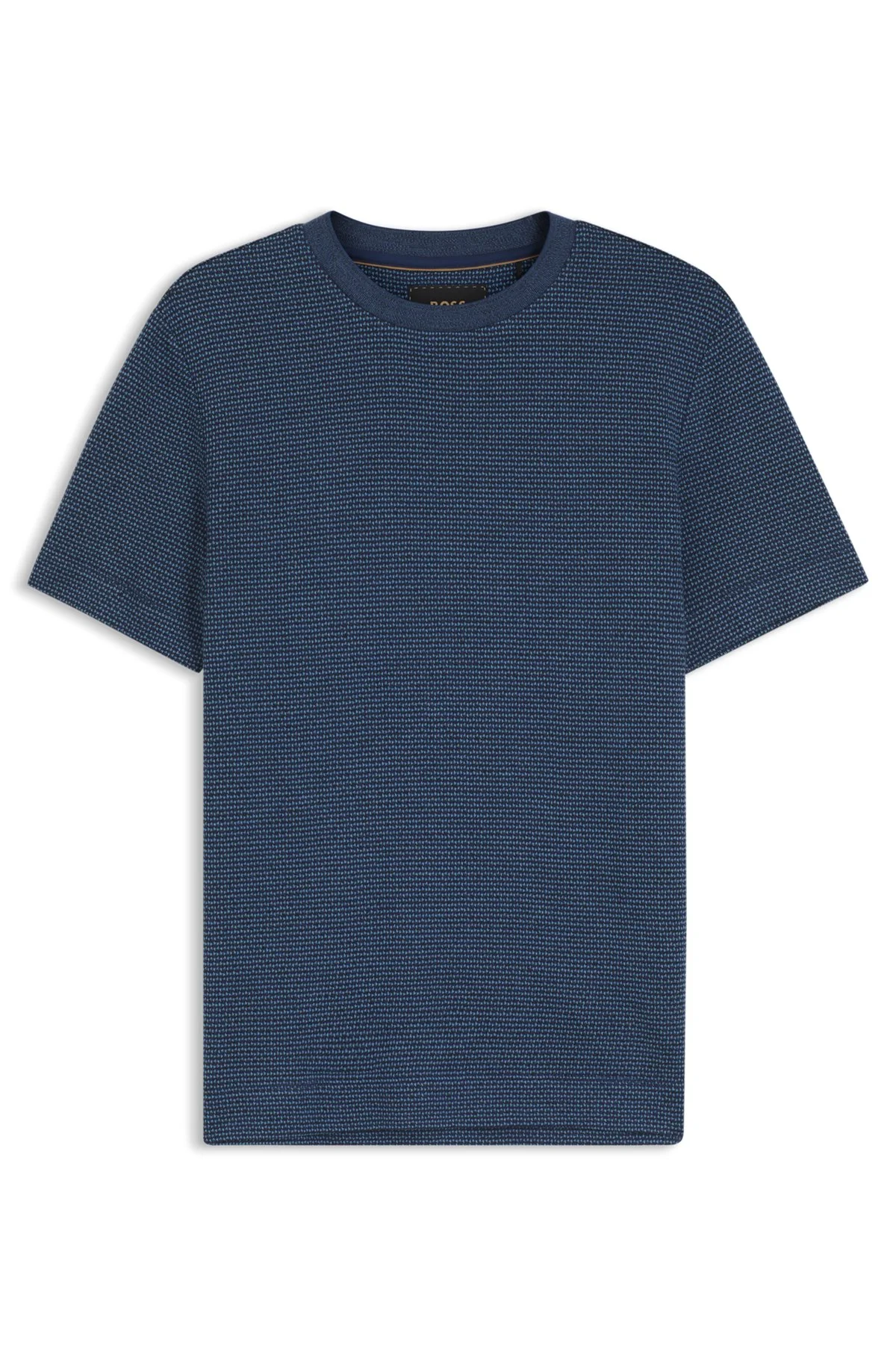 MOULINÉ T-SHIRT IN COTTON, LINEN, AND SILK - 1