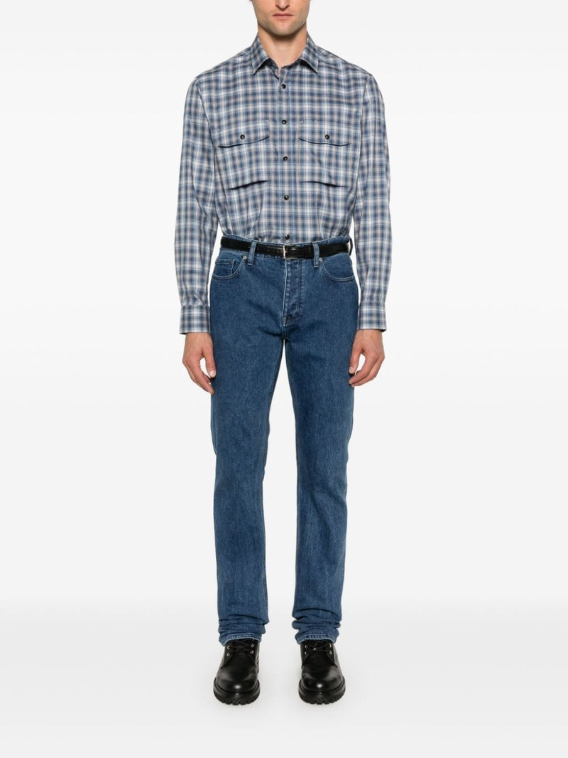Brioni check-pattern shirt outlook