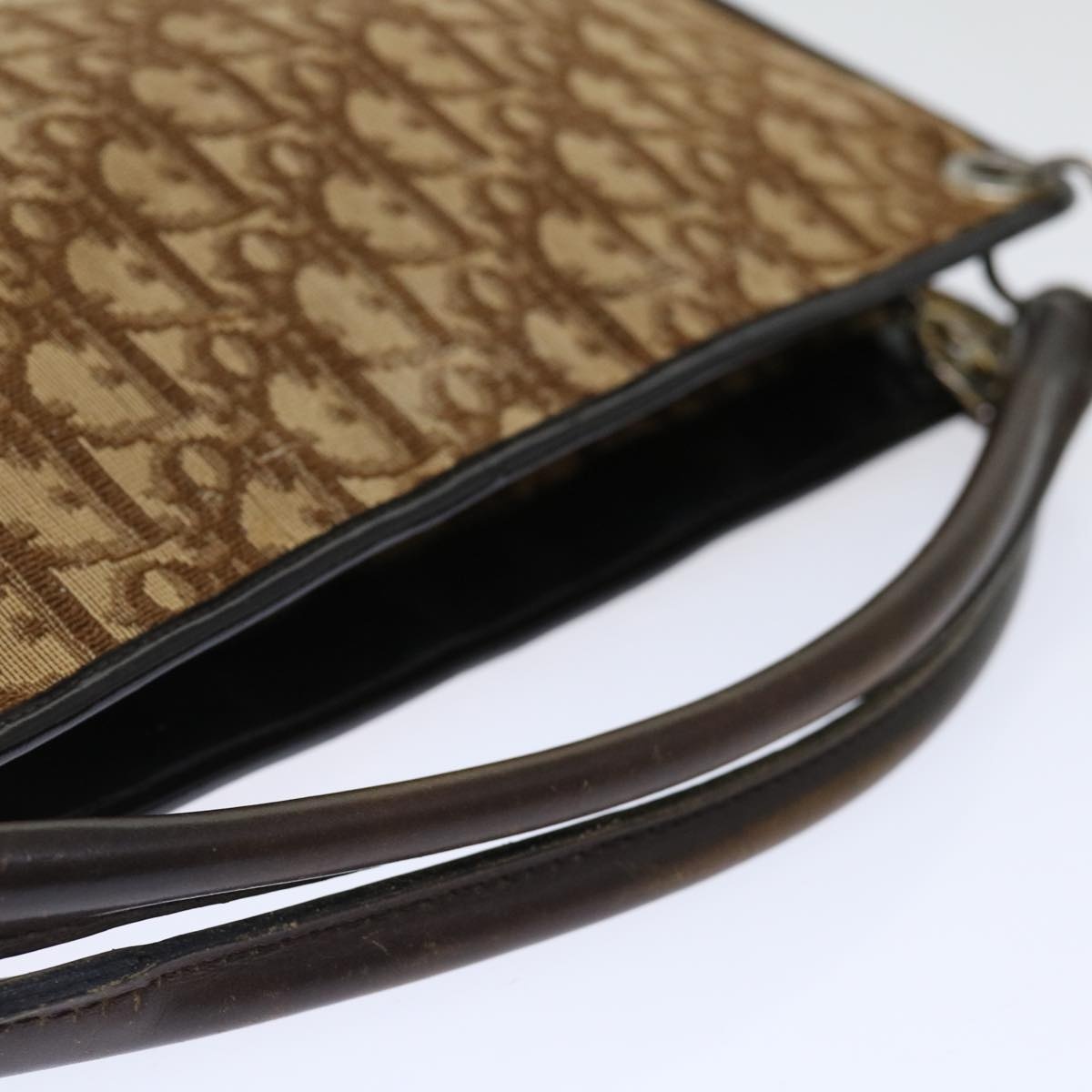 DIOR Trotter Canvas Hand Bag Canvas Brown - 7
