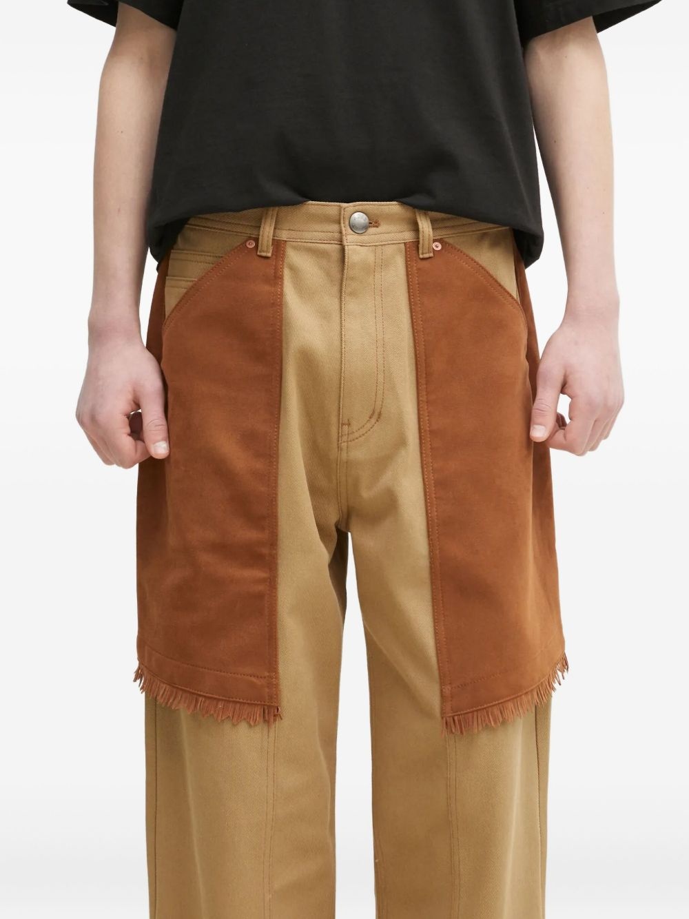 fringe-detail jeans - 5