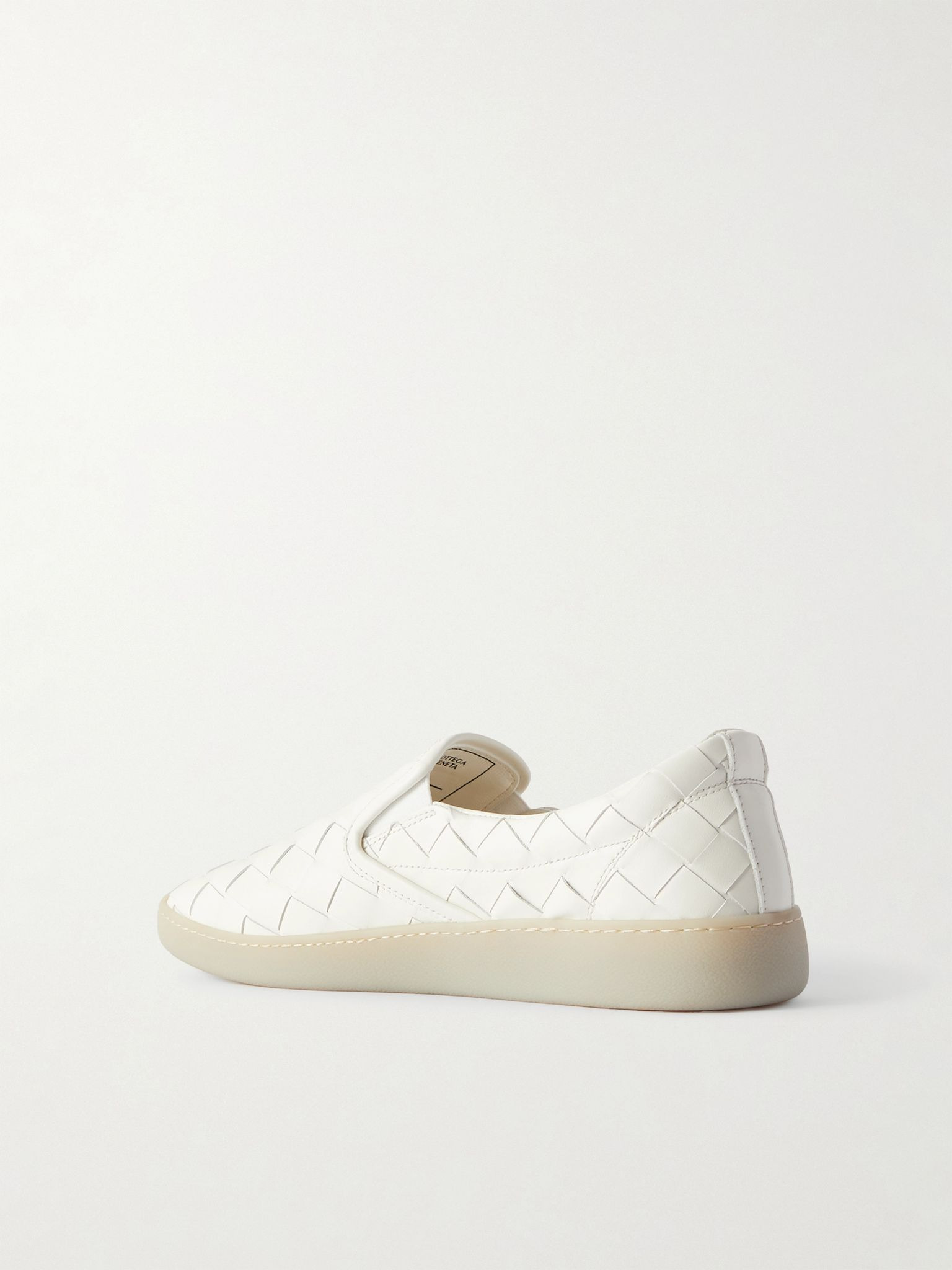 Intrecciato leather sneakers White - 3