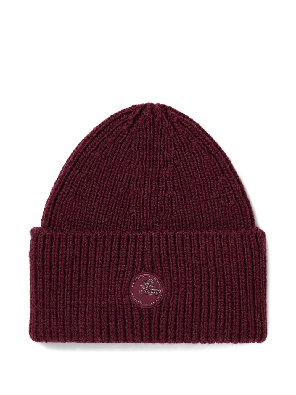 ribbed logo-badge beanie - 1