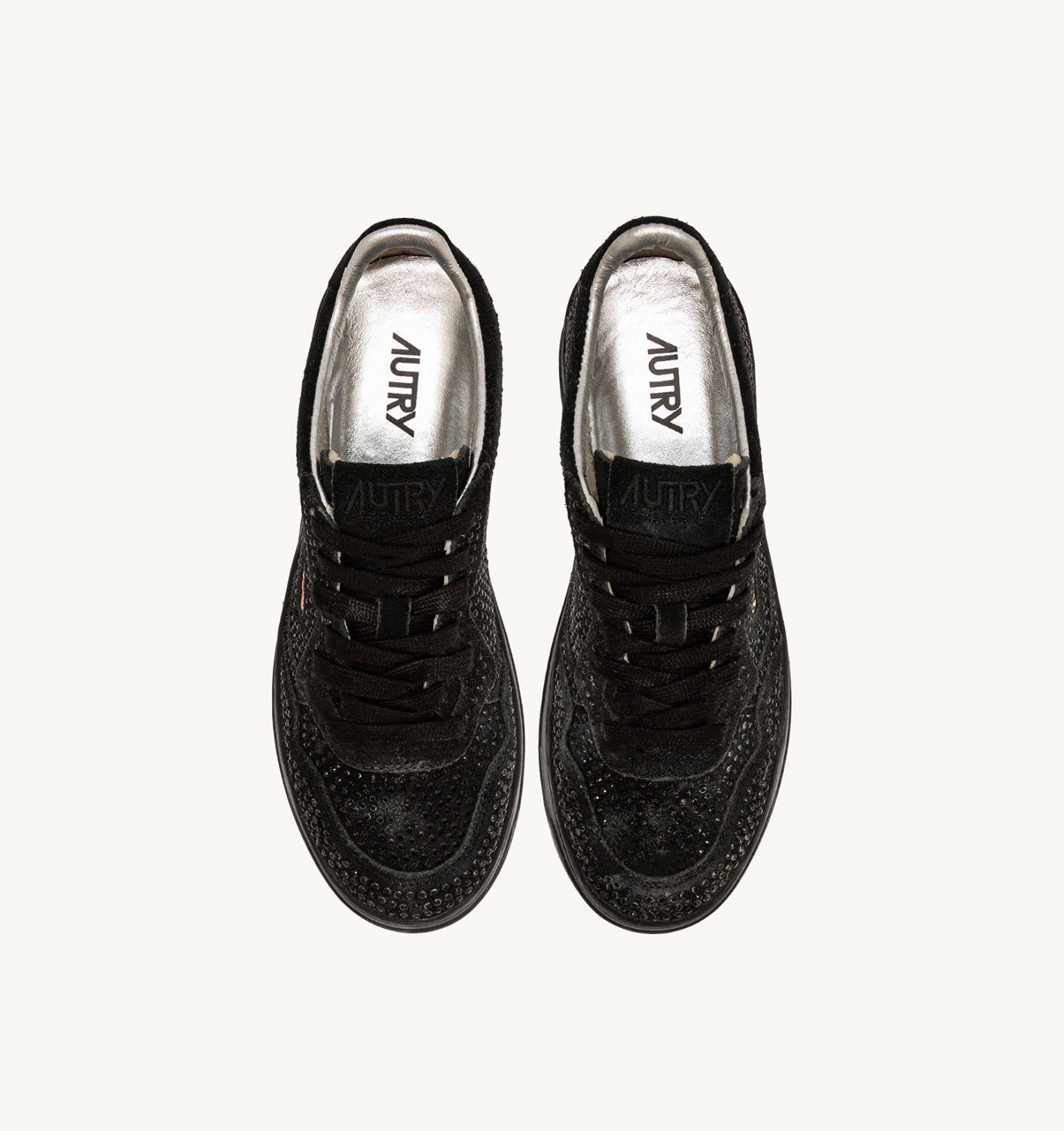MEDALIST LOW 'CRYSTAL' MICRO RHINESTONES SNEAKERS BLACK - 5