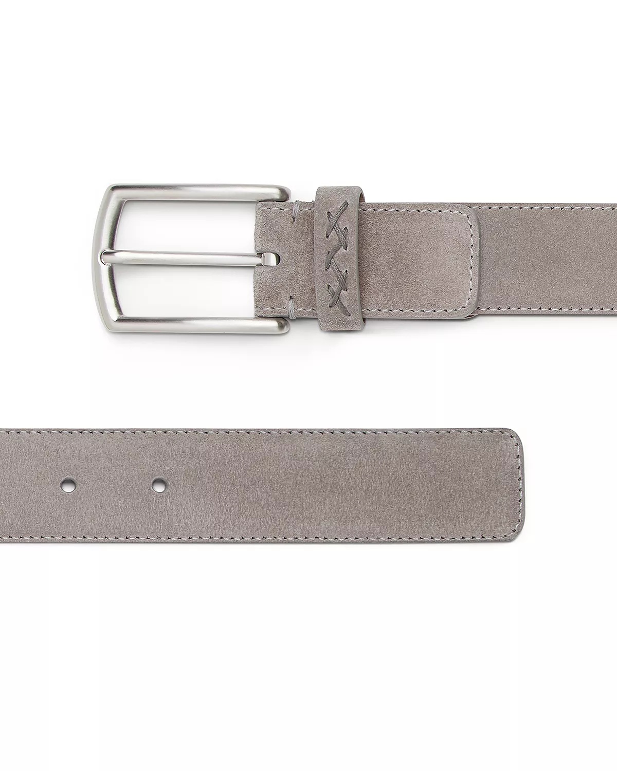 Z Lux Grey Mélange Suede Belt - 3