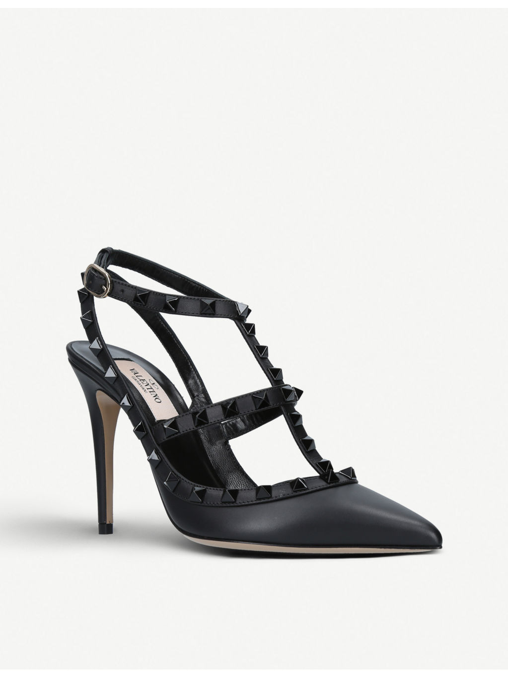 So Noir 100 studded leather courts - 3