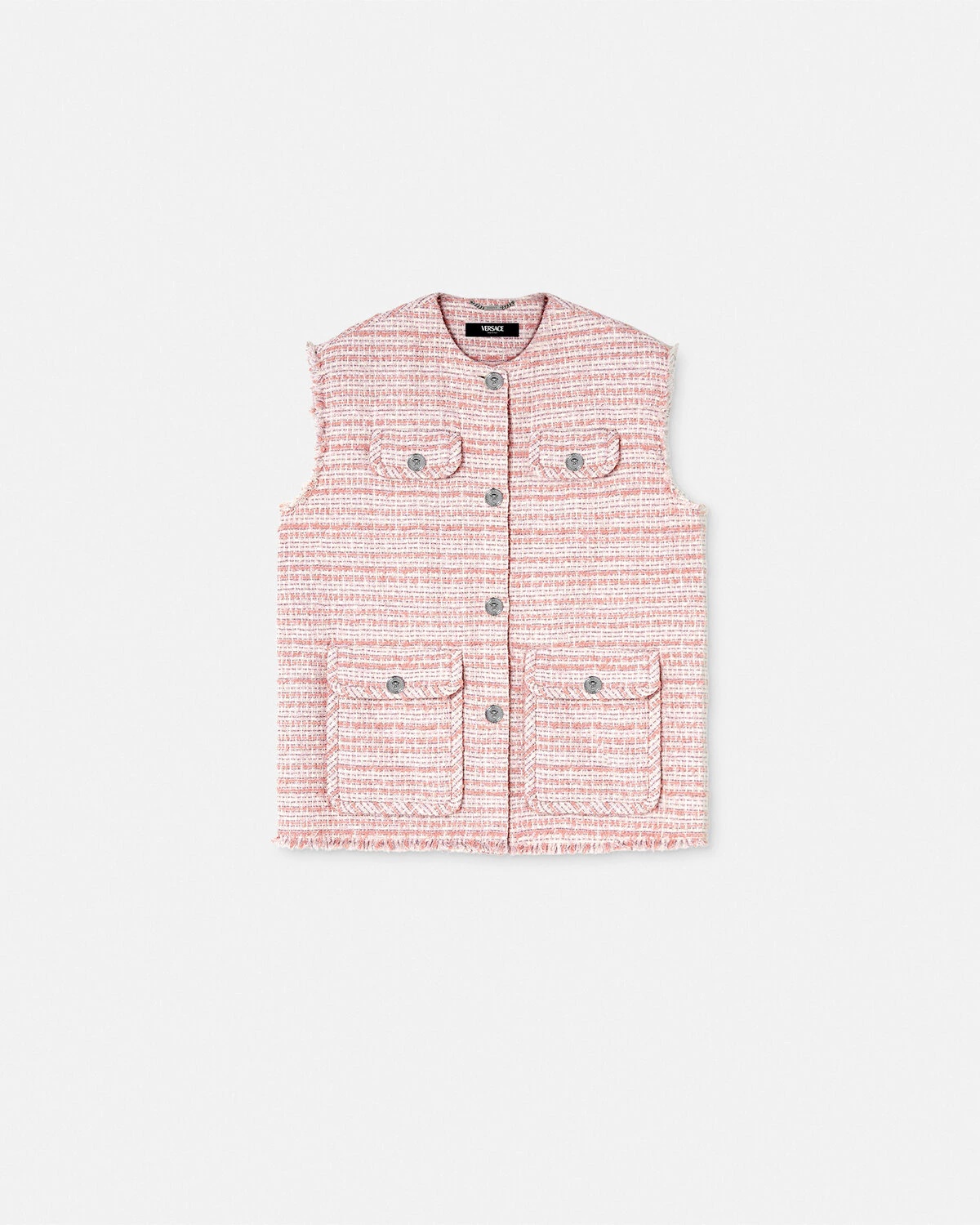 Oversized Tweed Vest - 1
