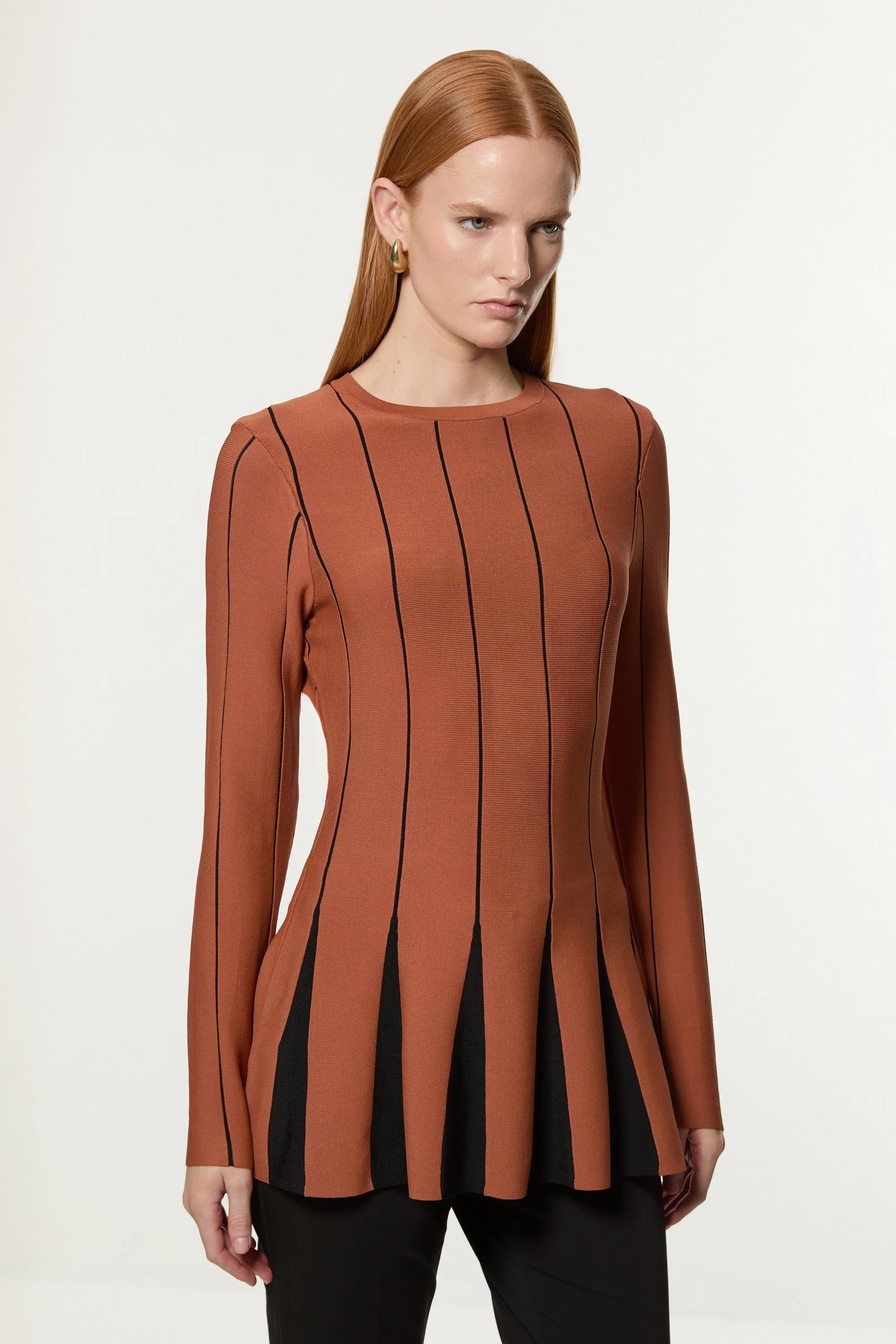 Long Sleeve Knit Top - 1