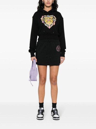 VERSACE JEANS COUTURE logo-print mini skirt outlook