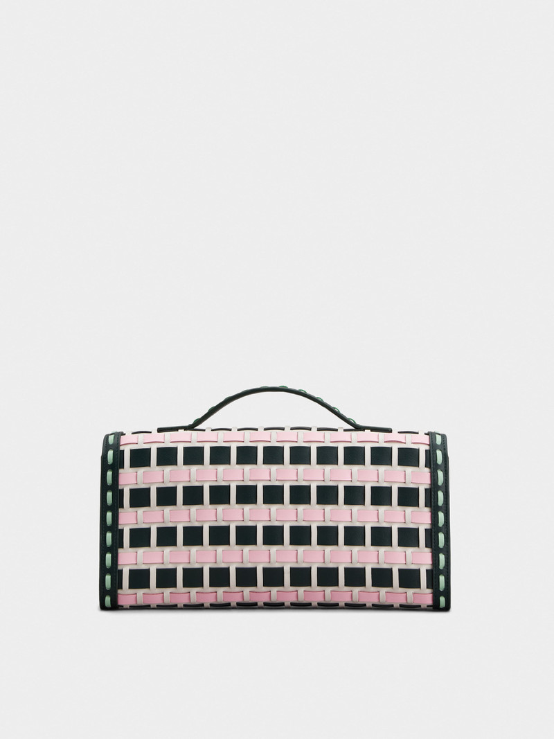 Belle Vivier Clutch in leather 6