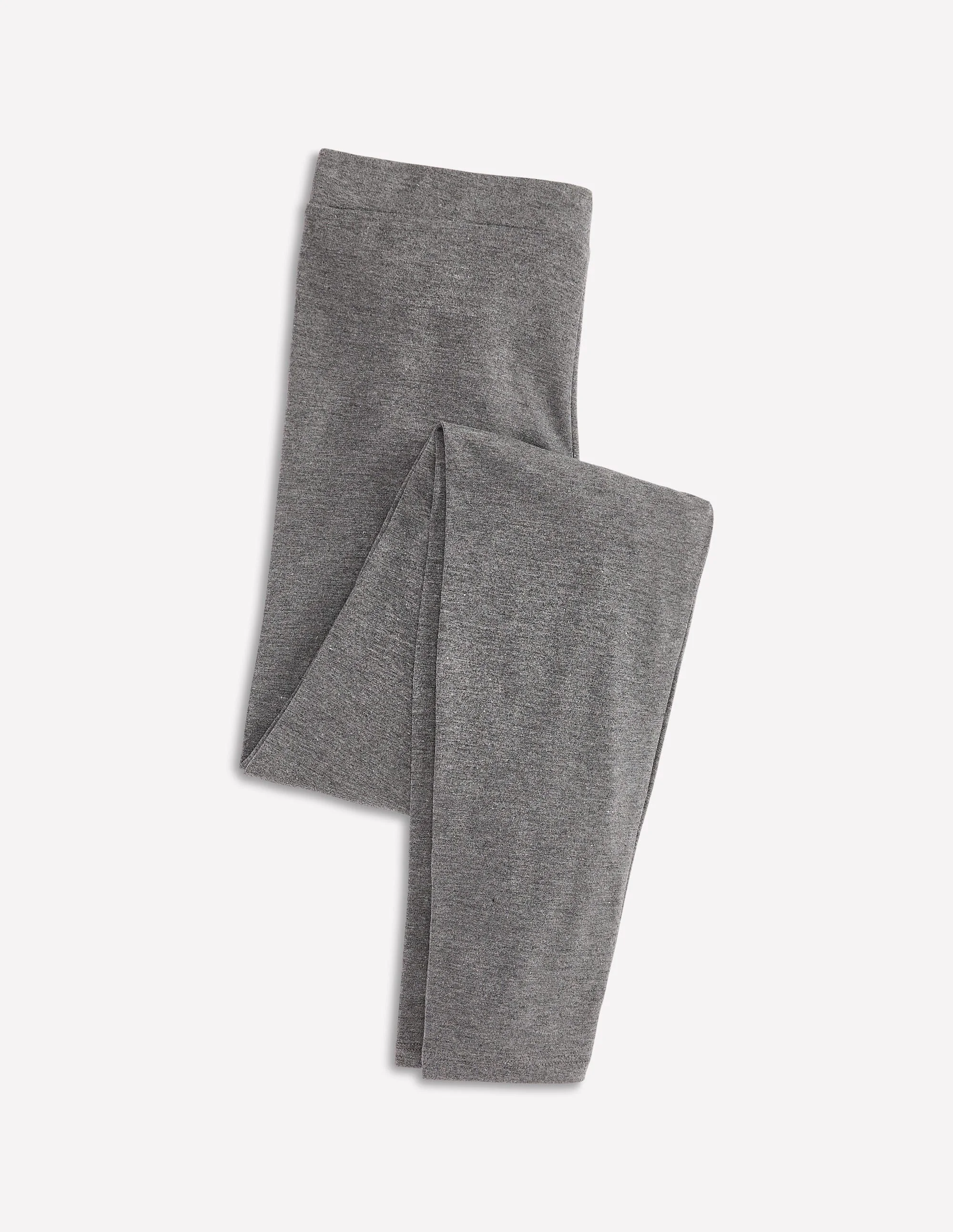 High Rise Jersey Leggings-Charcoal Marl - 1